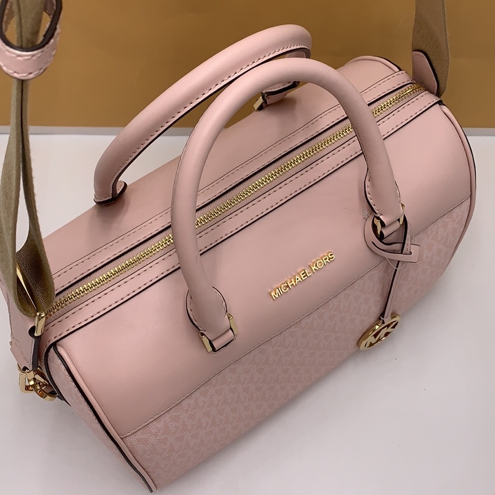 Michael Kors med Duffle Travel - Leather/Coated Light Powder Blush - Picture 6 of 16